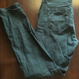 Ann Taylor Loft Green Skinny Jean - Petite